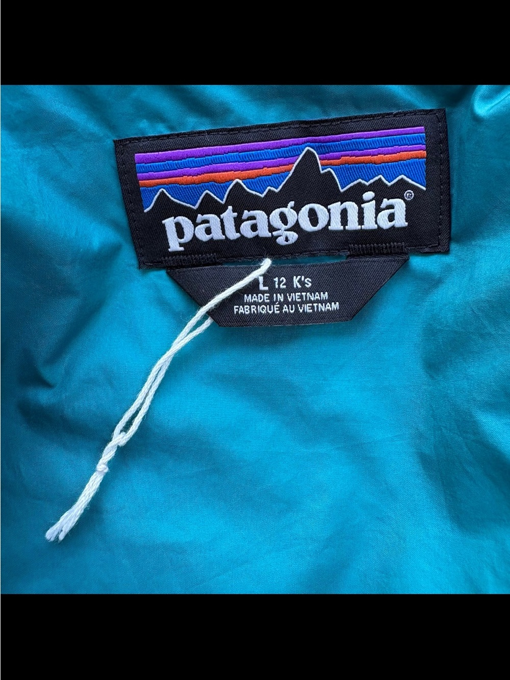 Patagonia Kids Nano Puffer Jacket Size Large 12 blue like NEW - Picture 3 of 8